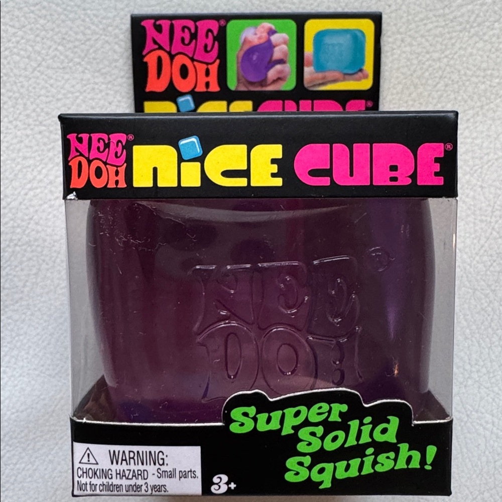 SHIPS TODAY! Nee Doh Nice Cube Purple Squishy Fidget TikTok Viral Toy NEW